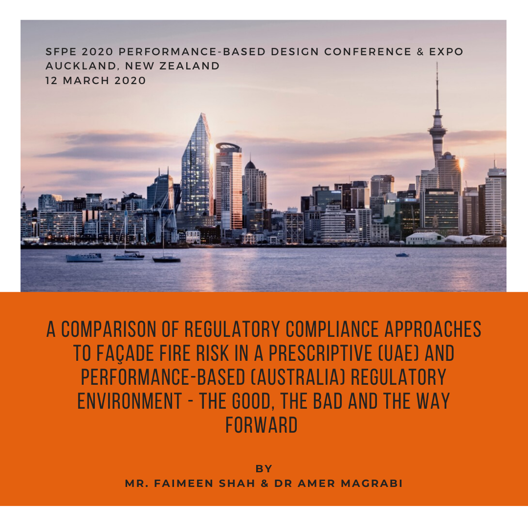 SFPE Conference –Façade fire safety– Comparison between UAE & Australian approaches
