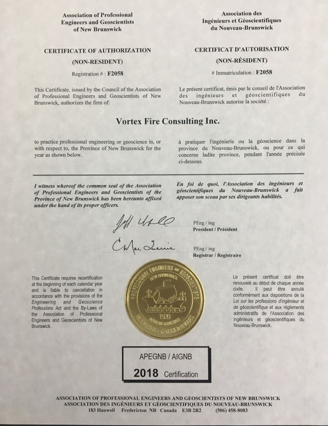 New Brunswick(APEGNB)  – Permit to Practice